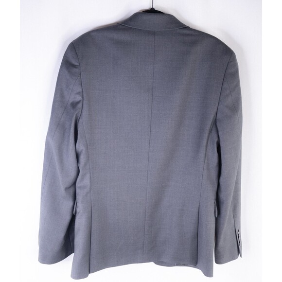 Hart Schaffner Marx Wool Blazer Jacket Kids Boys Gray Solid Lined Size 12 - Picture 9 of 14